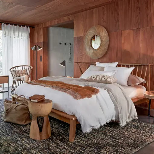 Caspian Solid Oak Bed