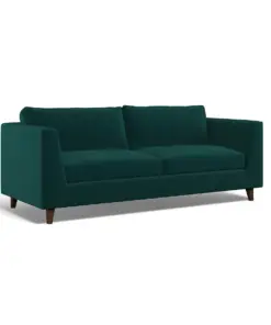 Claudia Angular Velvet 3 Seater Sofa