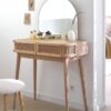 Laora 2 Drawer Ash and Canework Dressing Table