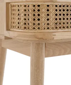 Laora 2 Drawer Ash and Canework Dressing Table