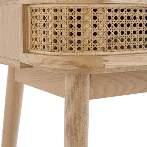Laora 2 Drawer Ash and Canework Dressing Table