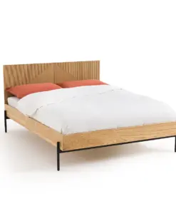 Lodge Oak Veneer Bed