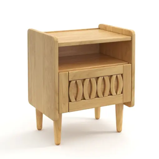 Malu Vintage Oak Bedside Table