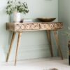 Margaery Mango Wood Console Table