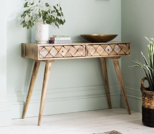 Margaery Mango Wood Console Table