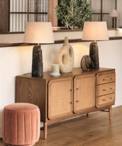 Oscar Cane & Oak Sideboard