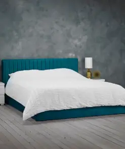 Padded Headboard Upholstered Ottoman Bed