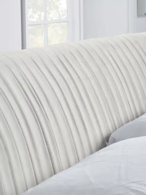 Pleated Velvet Kingsize Bed