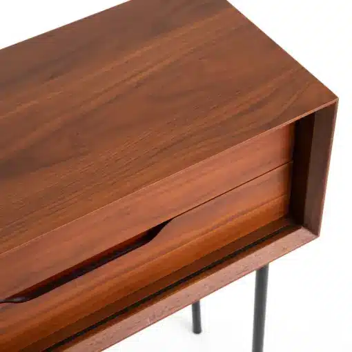 Walnut Veneer Console