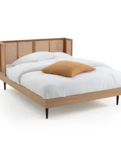 Waska Rattan & Oak Bed