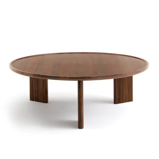 Diagil Round Walnut Coffee Table