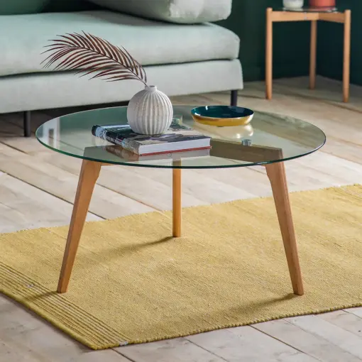 Tinsukia Glass Coffee Table