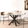 Argo Round Glass Table