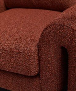 Manhattan Boucle Armchair - Rust