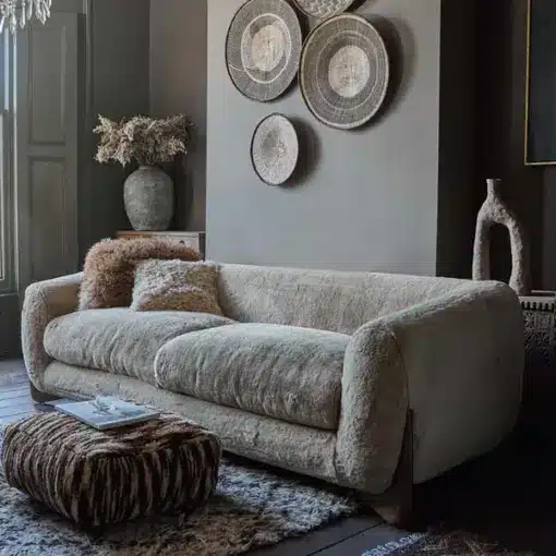 Moritz Faux Sheepskin Sofa