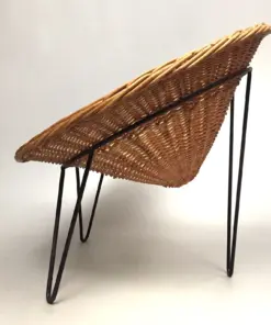 1950s Wicker Bucket Chairs