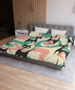 Atomic Cat Duvet Cover