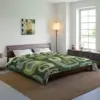 Green Abstract Mid Century Bedding