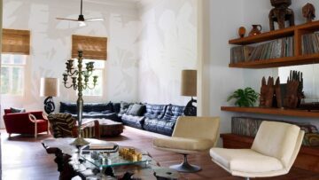 Togo Sofa in Lenny Kravtiz's Brazilian home