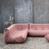 Ligne Roset Togo 5 Piece Sofa in Dusty Pink