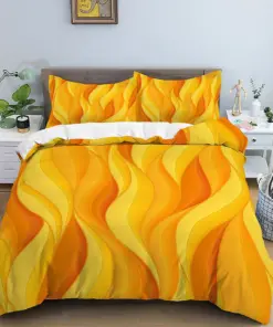 Mid Century Orange Duvet Cover