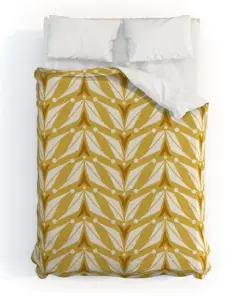 Mid Century Yellow Duvet Cover