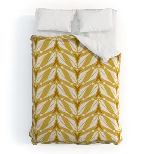 Mid Century Yellow Duvet Cover