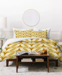 Mid Century Yellow Duvet Cover