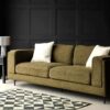 Olive Chunky Boucle Sofa