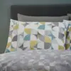 Retro Circles Green Reversible Duvet Cover & Pillowcase Set