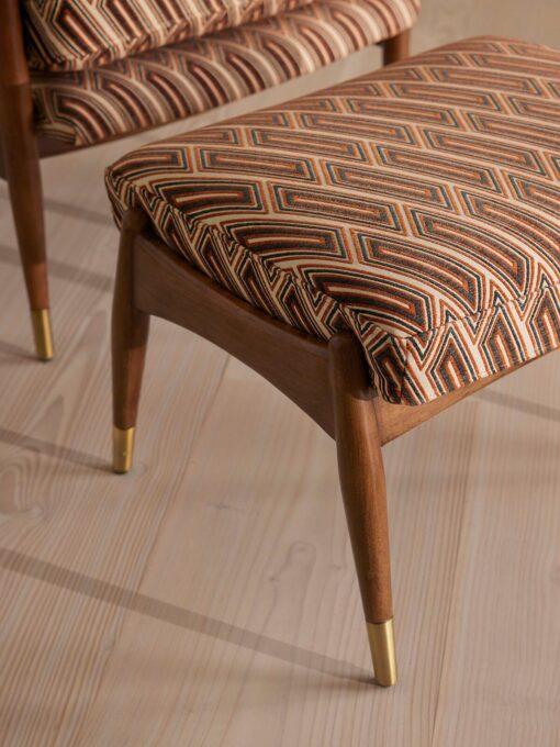 Theodore Footstool Vende Jacquard