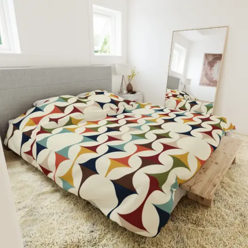 Vibrant Mid Century Duvet Cover