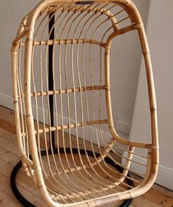 1970s Hanging Rattan Egg Chair