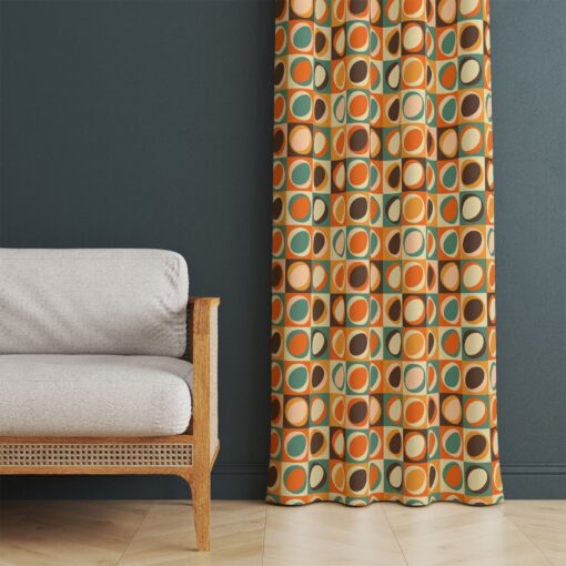 Mid Century Abstract Curtains