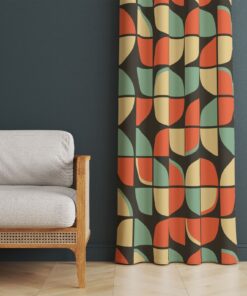 Mid Century Abstract Curtains