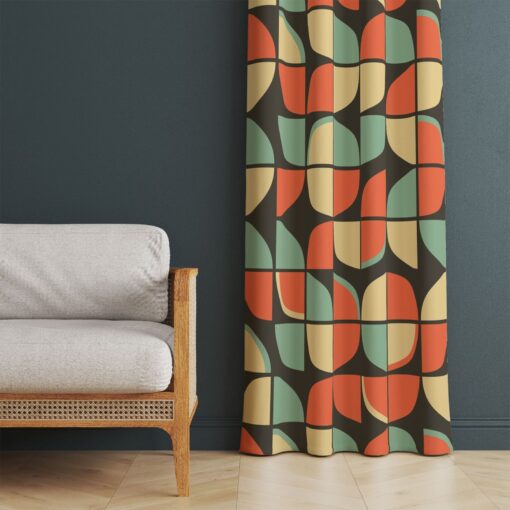 Mid Century Abstract Curtains