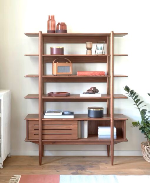 Carolin Walnut Shelf Unit