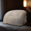 Curved Cream Snug Armchair