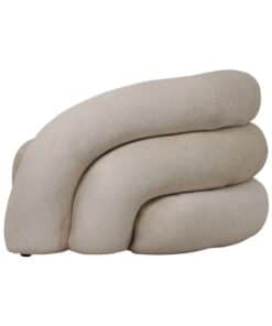 Curved Cream Snug Armchair