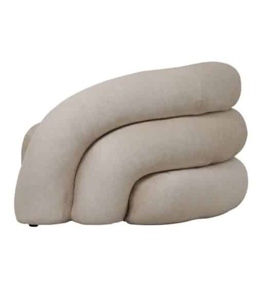 Curved Cream Snug Armchair