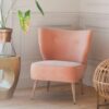 Alpana Rose Velvet Cocktail Chair