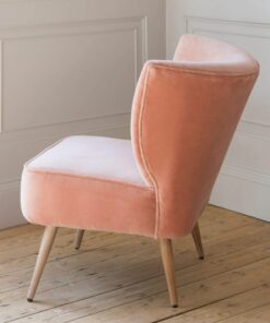 Alpana Rose Velvet Cocktail Chair