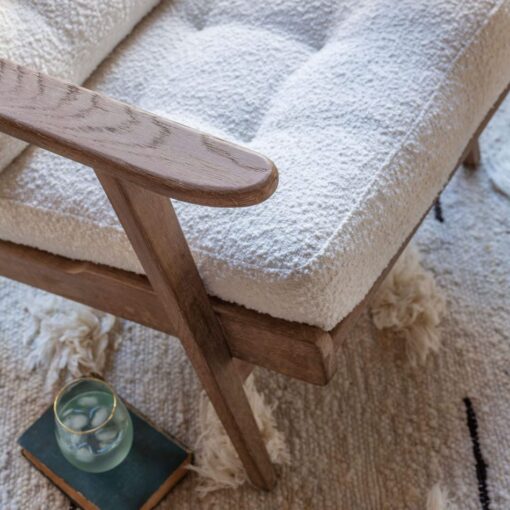Dylan Chalk Boucle Armchair