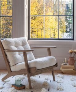 Dylan Chalk Boucle Armchair