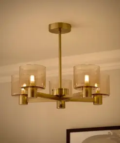 Erin 5 Light Semi Flush Ceiling Light