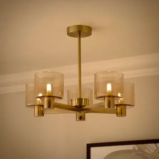 Erin 5 Light Semi Flush Ceiling Light