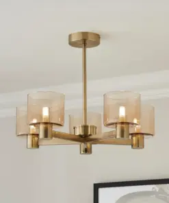 Erin 5 Light Semi Flush Ceiling Light