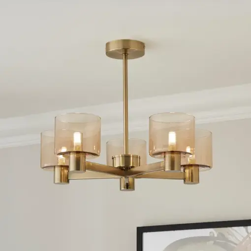 Erin 5 Light Semi Flush Ceiling Light