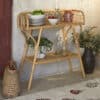 Malu Vintage Rattan Cane Console