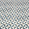 Modernist Blue Sheet Vinyl Flooring
